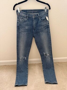 Citizens of Humanity Rocket High Rise Crop Skinny jean in Distressed Fizzle, 28